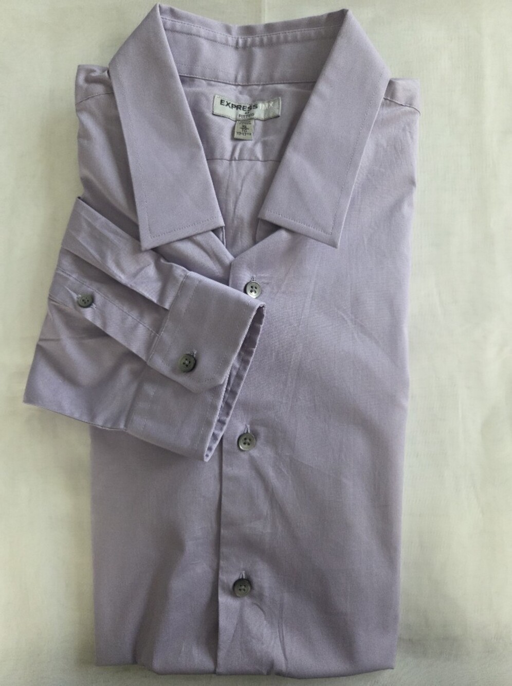 Express Men’s Light Lavender Dress Shirt - Classic Collar‎ Button-Up Business